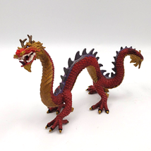 Safari Ltd Mythical Realms Horned Imperial Chinese Red Gold Dragon 7 Fig... - £10.09 GBP