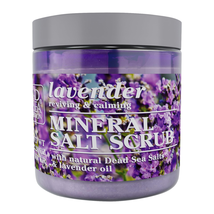 Lavender Salt Body Scrub - Large 23.28 OZ - with Pure Oils and Dead Sea Minerals - £19.76 GBP