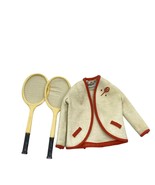 Barbie Mattel Vintage Tennis Anyone? #941 Cardigan &amp; Rackets Clothing - €14,94 EUR