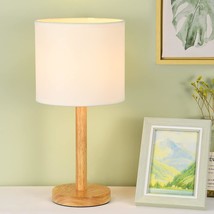 Tubo Wood Table Lamp For Living Room As Bedside Table Lamp For Bedroom,Farmhouse - £38.13 GBP