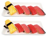 Japanese White Neta Zara Porcelain Sashimi Chef Serving Plate 2-PK For S... - $22.99