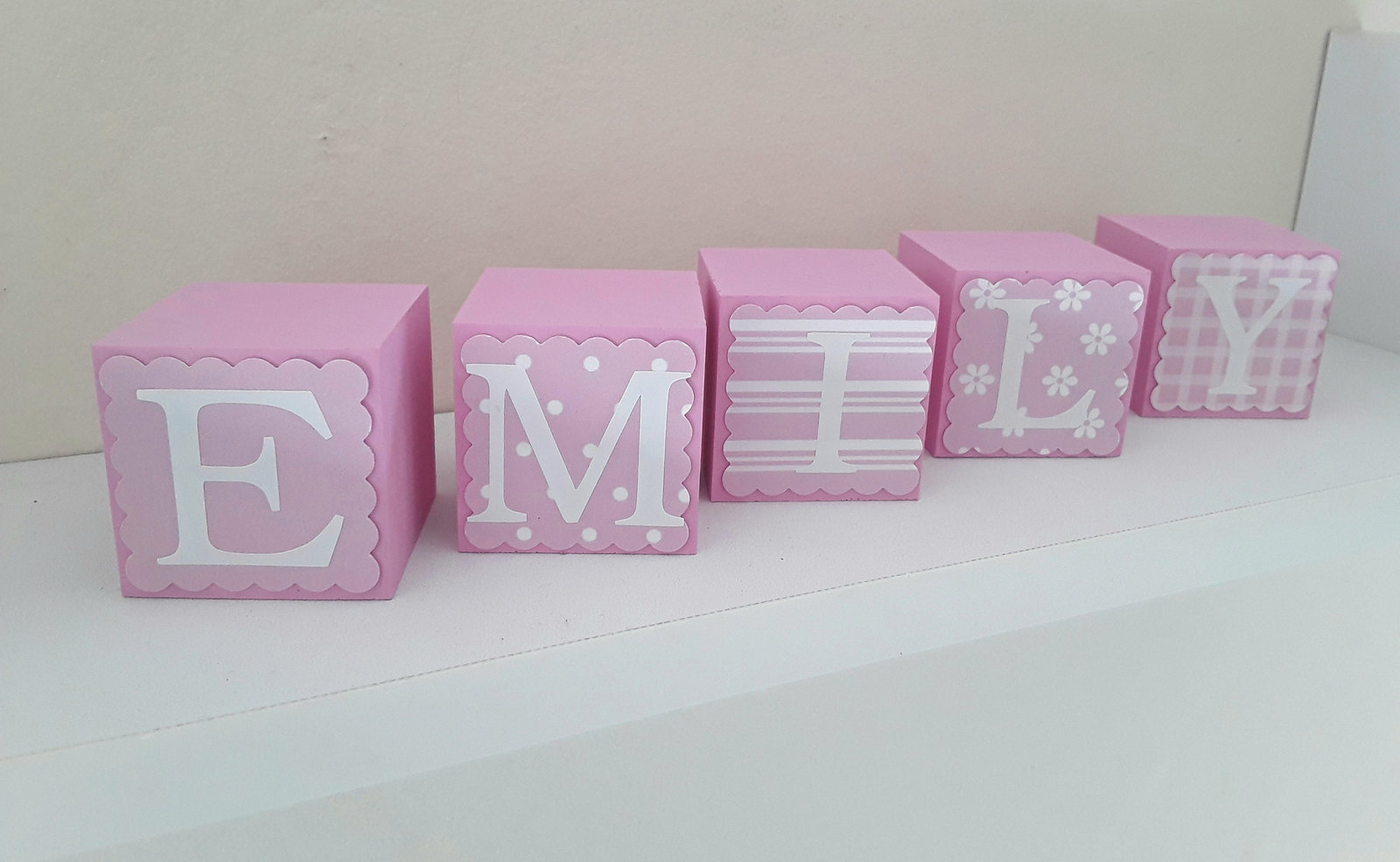 Personalised Baby Blocks,Painted Blocks,Baby Boy Blocks,Baby Girl Blocks - $4.00