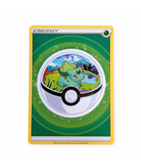 Anime Pokemon Vinyl Sticker (QQ95): Bulbasaur with Grass Energy Card - $4.90