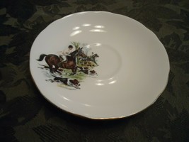 g12 Vintage Duchess Replacement Saucer Horses Dogs Bone China Equestrian England - £3.15 GBP