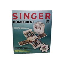 Vtg Singer HomeChest Model HC-11 Portable Sewing Box Organizer Case, New... - $750.53 MXN