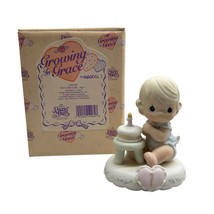 Precious Moments Growing In Grace Figurine By Enesco Girl Celebrating Age 1 - £11.25 GBP