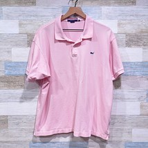Vineyard Vines Pique Cotton Polo Shirt Pink Short Sleeve Preppy Casual Mens XL - £15.56 GBP