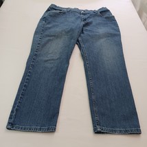 Denim Riders Women's Straight Leg High Rise Blue Jeans Size 18WP (38×28.5) image 8