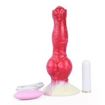 Lifelike Dildo Vibrator Wolf Animal Vibrating Dildos With Suction Cup, Silicone  - £39.58 GBP