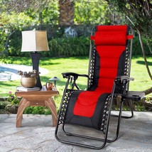 Maison Arts Padded Zero Gravity Lawn Chair Foldable Patio Recliner Anti,... - £105.43 GBP