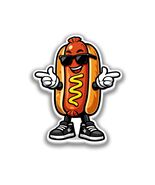 Cool Hot Dog Sticker Vinyl Decal Waterproof Fast Food Grilling Sausage D... - $4.50+