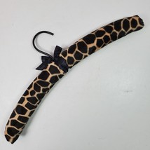 Vintage Neiman Marcus Wire Wood PADDED Clothes Hanger Animal Print - $24.00