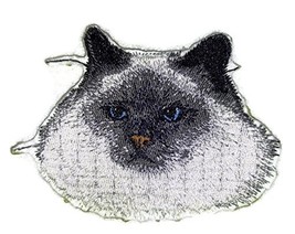 Amazing [Birman Cat Face] Embroidery Iron On/Sew Patch [4&quot; x 3&quot;][Made in USA] - £9.04 GBP