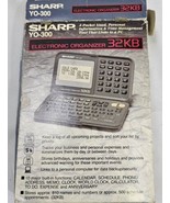 Vtg Sharp YO-300 Electronic Personal Organizer 32 KB Pocket-Sized PC Lin... - $15.44