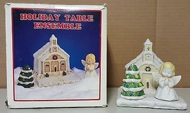 (I) Holiday Christmas Table Ensemble Church Napkin Holder Angel Tree Sal... - £4.63 GBP