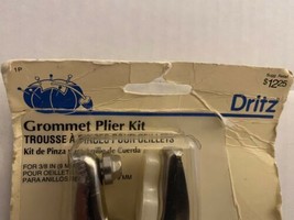 Dritz Grommet Plier Kit 3/8" (9mm) Brass Grommets NEW - $17.71