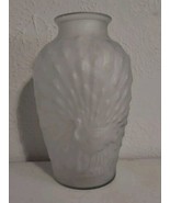 Peacock Vase Anchor Hocking Glass Company 1905-1937 Frosted - 10&quot; Tall - £55.49 GBP