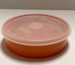 Vintage Tupperware Wonder Bowl Harvest Orange #1405 With Clear Seal #227 - £8.40 GBP