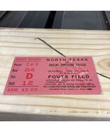 North Texas State Vs Abilene Christian College Used 1956 Football Ticket - $275.59 MXN