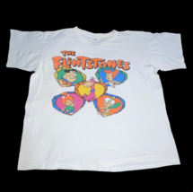 VINTAGE The Flintstones 1994 AOP Graphic T-shirt Men 2XL USA 90s Single Stitch - £56.08 GBP