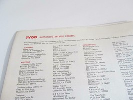 HO TRAINS VINTAGE  TYCO- 1975 AUTHORIZED SERVICE CENTERS -LN - S31UU - $3.93