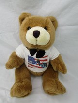 Steven Smith Brown Bear Plush Sits 11 Inch God Bless America Shirt Stuffed  - $17.95