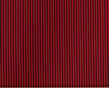 Cotton Red Black Stripes Patterned 1/8&quot; Stripes Fabric Print by the Yard... - £9.41 GBP