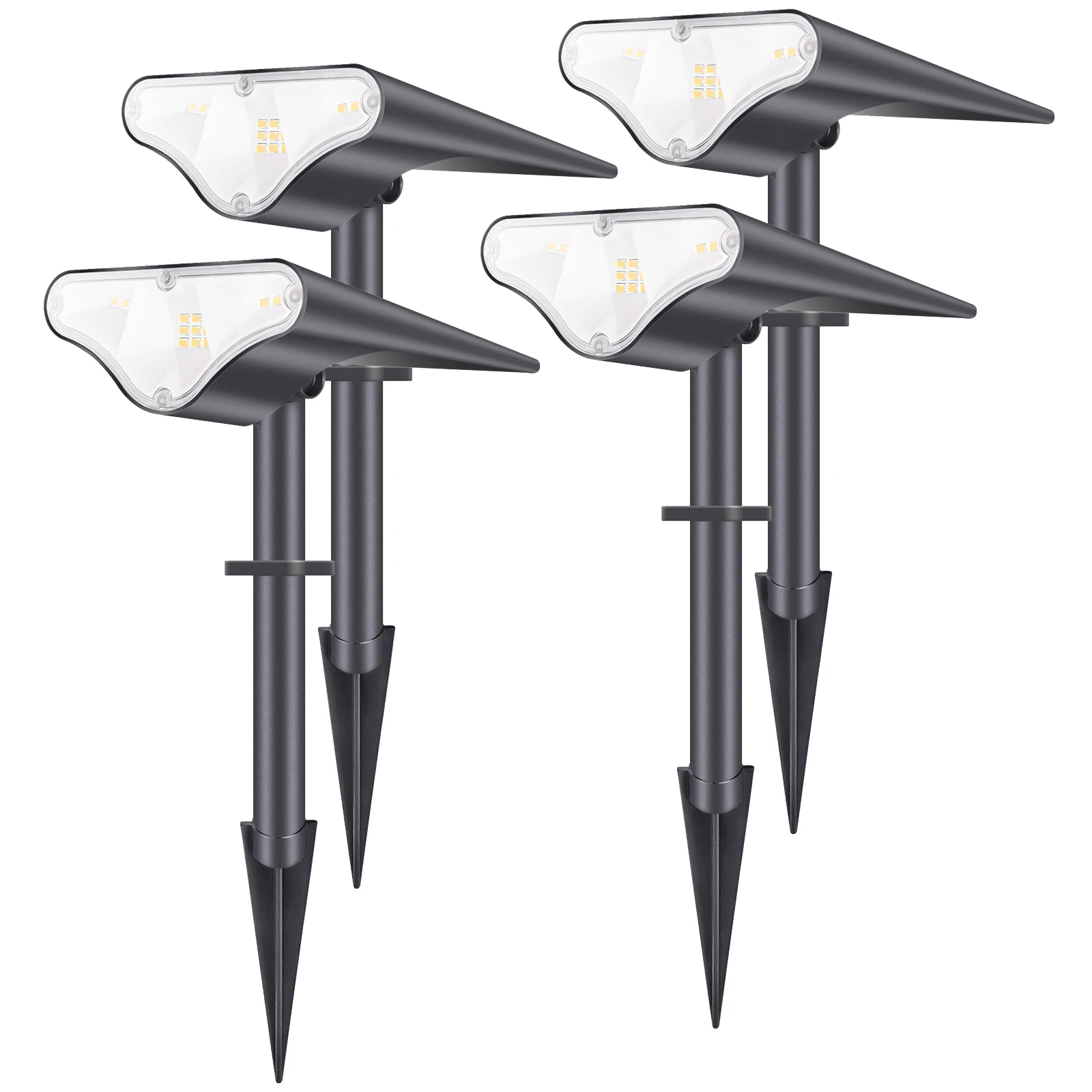 4-Pack Solar LED scape Spot Lights Outdoor,IP67 Waterproof Solar Garden Lamps,So - £65.09 GBP