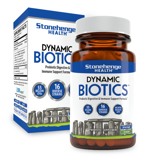 Stonehenge Health Dynamic Biotics Probiotics 55 Billion CFU, Prebiotic (... - $28.00