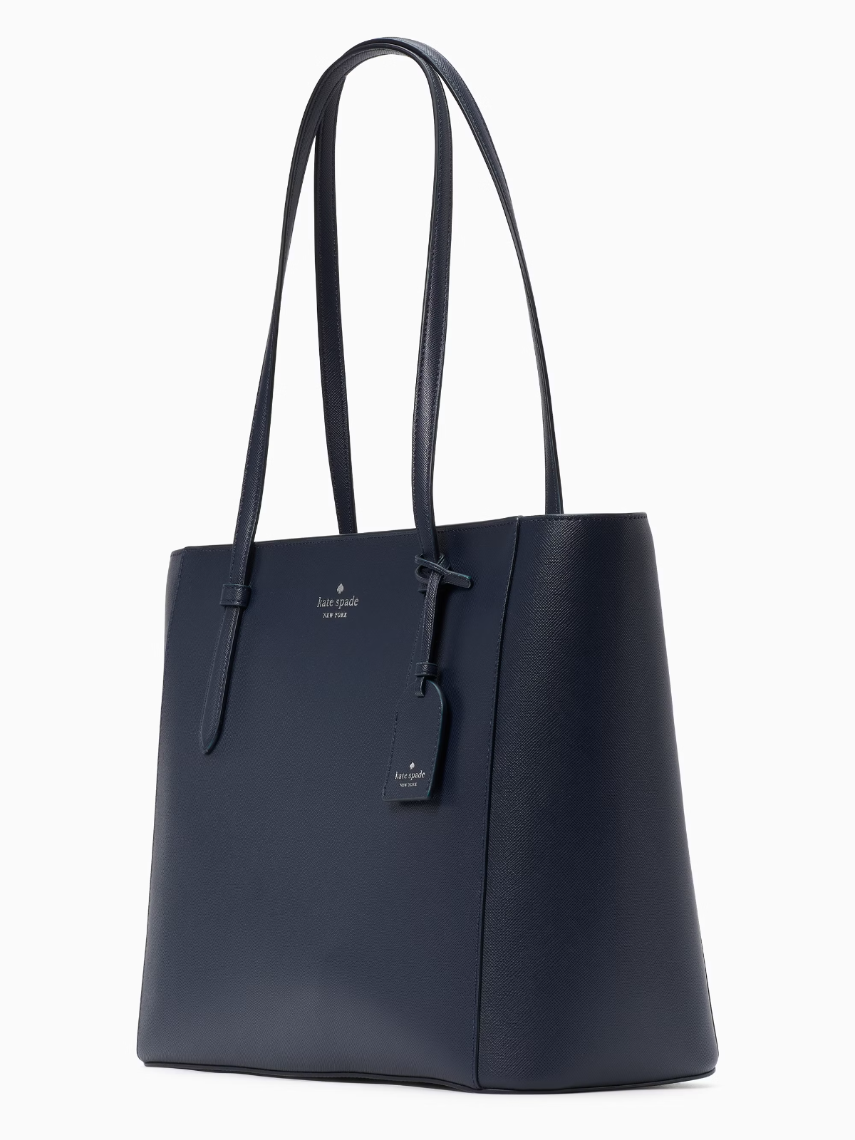 Kate Spade Schuyler Navy Blue Tote Handbag K7354 Purse Bag Charm NWT $359 FS