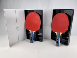 Set (2) Killerspin Ping Pong Paddles Red &amp; Black both w/ box Excellent p... - £46.73 GBP