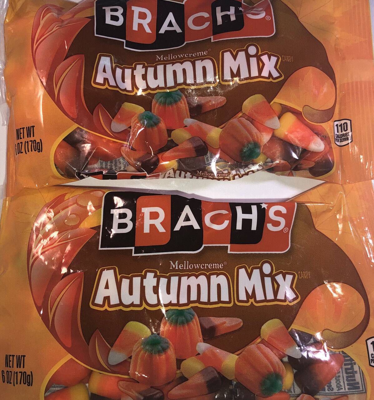 Brach's Autumn Mix Mellowcreme 2ea 6oz Bags-Brand New-SHIPS N 24 HOURS - £11.00 GBP