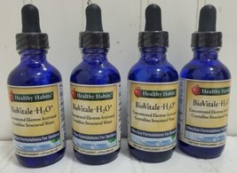 Lot x4 HEALTHY HABITS BioVitale H2O Crystalline Structured Water - Exp 04/24 - £60.13 GBP
