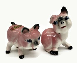Vintage GNCO Novelty Pigs Salt &amp; Pepper Shakers Lookout Mountain Tennessee - £15.09 GBP