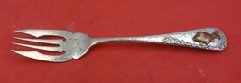 Antique Hammered and Applied by Gorham Sterling Silver Fish Fork BC fish 6 7/8&quot; - £302.93 GBP