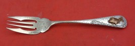 Antique Hammered and Applied by Gorham Sterling Silver Fish Fork BC fish 6 7/8&quot; - £297.13 GBP