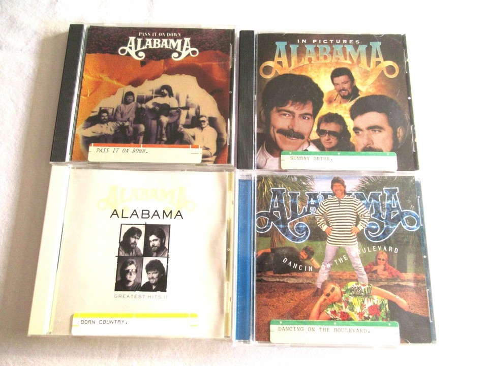 Alabama 4 CD Lot Greatest Hits II Boulevard In Pictures Pass It On Down ... - $14.24