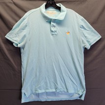 American Eagle Outfitters Baby Blue Men&#39;s Short Sleeve Polo Shirt Sz Large - £9.11 GBP