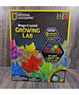 National Geographic Mega Crystal Growing Lab 6 Vibrant Colored Crystals ... - $14.80