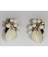 Vintage Signed (Weiss, Lisner, Trifari) Clip On Earrings - Lot of 3 - £31.21 GBP