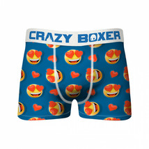 Crazy Boxers Heart Eyes Emojis Boxer Briefs Blue - £12.74 GBP