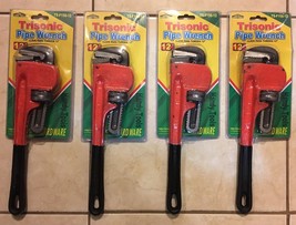Lot Of 4: 12 Inch Forged Iron Adjustable Wrench Pipe, TS-F156-12 - £25.79 GBP