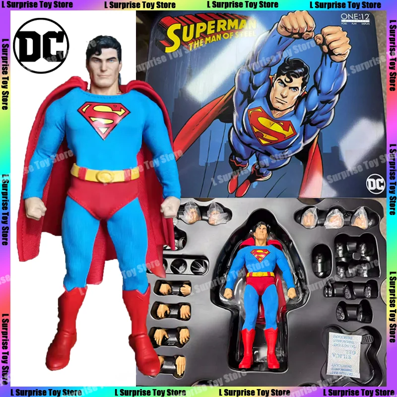 [In Stock] Mezco DC Toys Superman The Man Of Steel Super Man Anime Action Figure - $261.72+