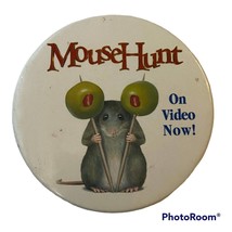 Mouse Hunt Pin 1998 Exclusive Advertising Promotional Pinback Button Vin... - £6.19 GBP