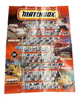 Matchbox 1999 The First 1 To 100 Collection Poster VINTAGE - £4.39 GBP