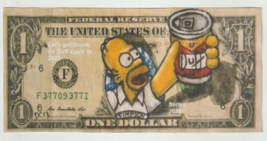 2022 The Simpsons Homer Simpson Have a Duff Beer Hard Feel Novelty Bill Bid now. - £2.32 GBP