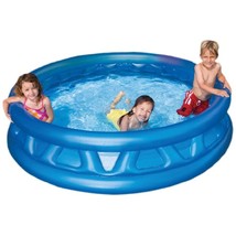 Intex 58431EP 74x18-Inch Inflated Soft Side Pool Blue, 8&quot; - £29.25 GBP