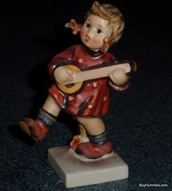 Goebel Hummel Figurine &quot;Happiness&quot; TMK5 #86 Girl Playing Guitar CHRISTMAS GIFT! - £65.89 GBP