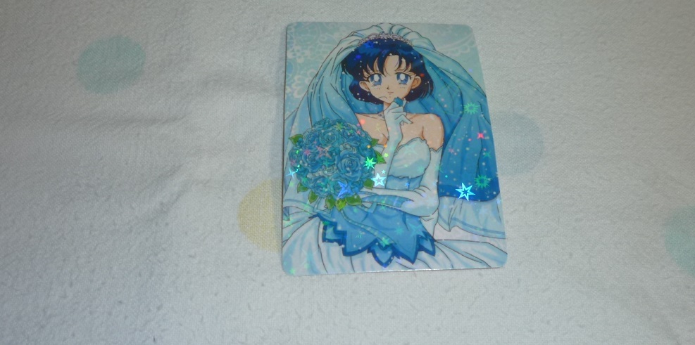 Primary image for SAILOR MOON PRISM STICKER CARD WEDDING ART MERCURY AMY