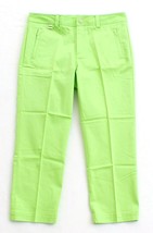 Ralph Lauren Golf Bright Green Flat Front Cotton Stretch Golf Pants Wome... - $125.99